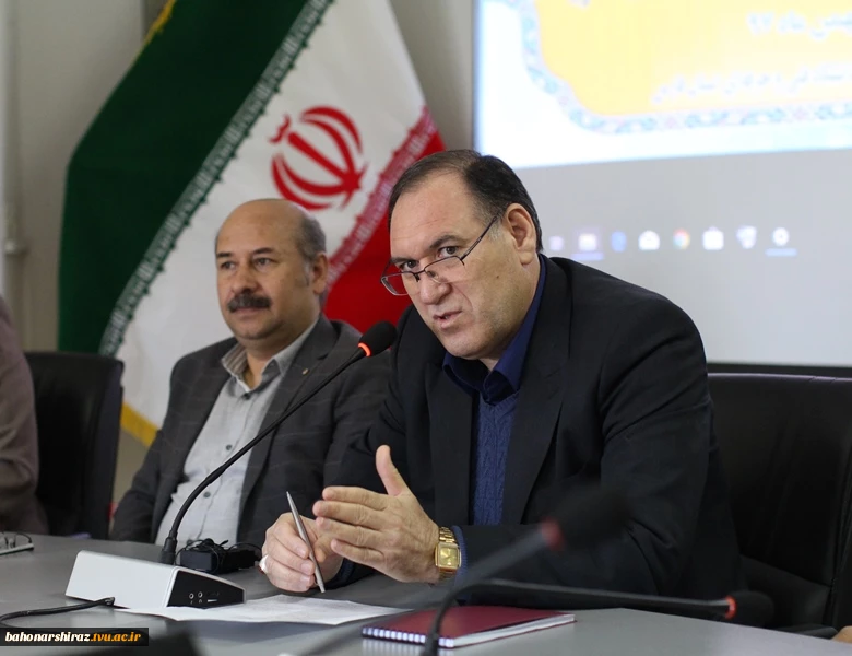 گزارش تصویری از نشست خبری مشترک دکتر جامعی رئیس دانشگاه فنی و حرفه ای فارس و دکتر نعمتی مدیرکل فرهنگی دانشگاه فنی و حرفه ای کشور  3