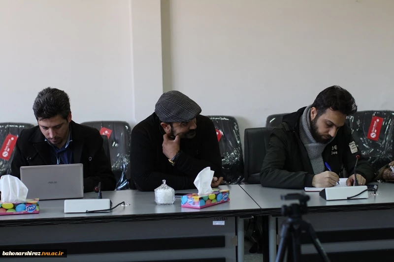 گزارش تصویری از نشست خبری مشترک دکتر جامعی رئیس دانشگاه فنی و حرفه ای فارس و دکتر نعمتی مدیرکل فرهنگی دانشگاه فنی و حرفه ای کشور  7