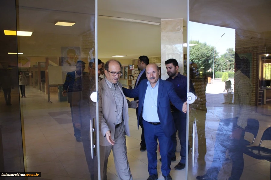 بازدید نماینده تام الاختیار سازمان سنجش در فارس از محل برگزاری آزمون کارشناسی ارشد در دانشکده فنی و حرفه ای شهید باهنر شیراز  3