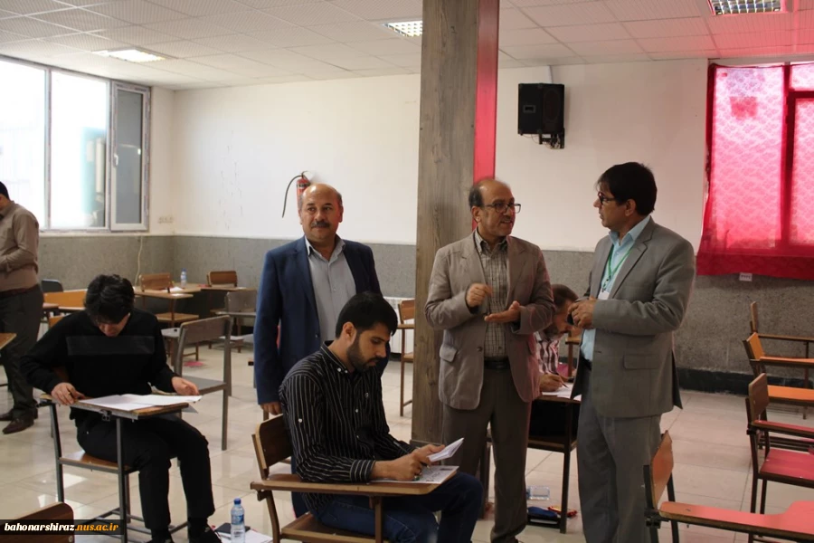 بازدید نماینده تام الاختیار سازمان سنجش در فارس از محل برگزاری آزمون کارشناسی ارشد در دانشکده فنی و حرفه ای شهید باهنر شیراز  6