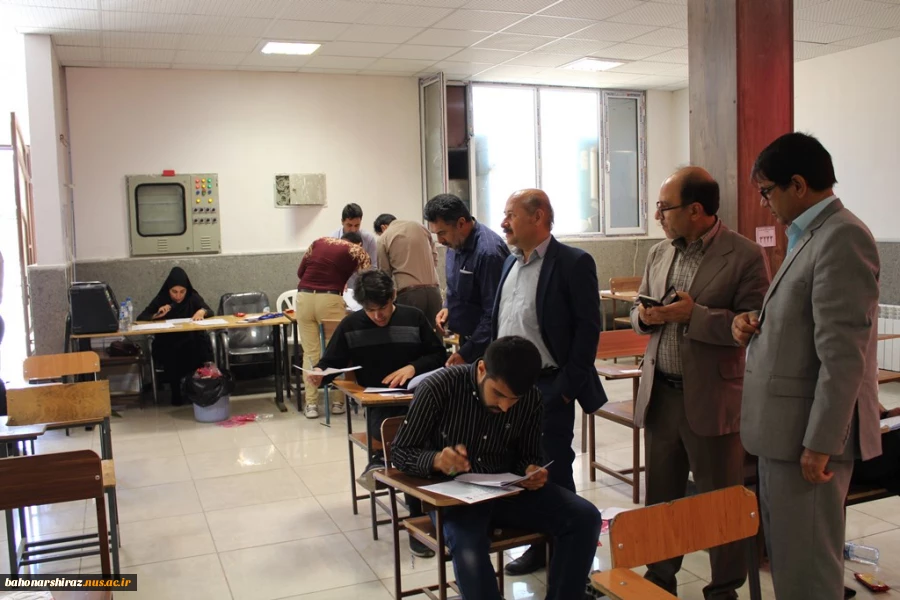 بازدید نماینده تام الاختیار سازمان سنجش در فارس از محل برگزاری آزمون کارشناسی ارشد در دانشکده فنی و حرفه ای شهید باهنر شیراز  7