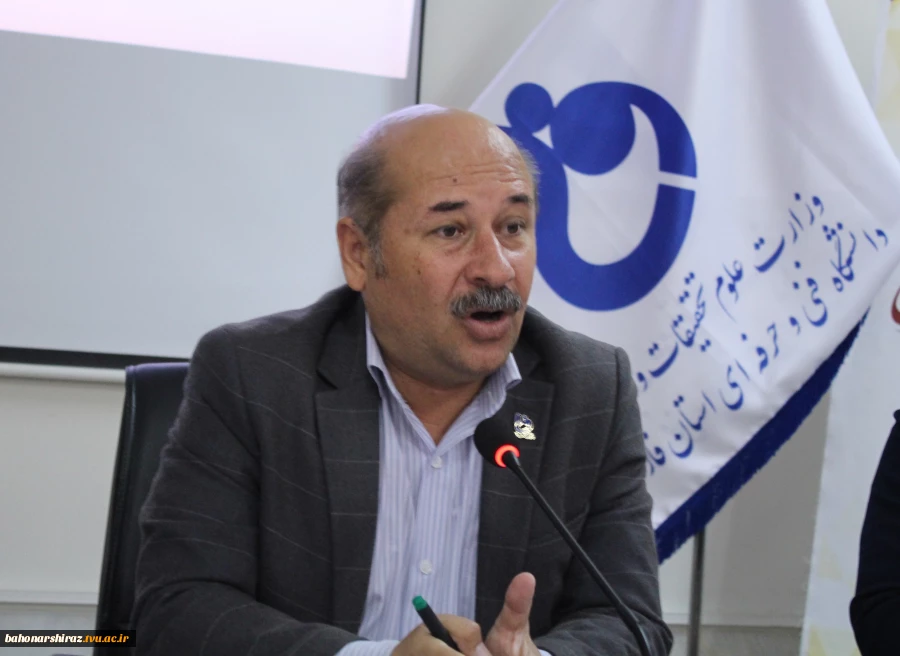 نشست خبری رئیس دانشگاه فنی و حرفه ای استان فارس برگزار شد+تصاویر 5