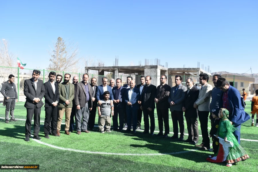 گزارش تصویری/ افتتاح زمین چمن مصنوعی دانشکده فنی و حرفه ای شهرستان آباده  7