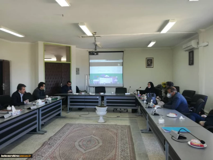 نشست اساتید و مدیران گروه دانشکده فنی شهید باهنر در راستای اجرای کیفی آموزش های مجازی 2