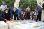 مراسم غباروبی قبور مطهر شهید سردار ولی نوری و شهید گمنام در دانشکده فنی شهید باهنر شیراز به روایت تصویر  2