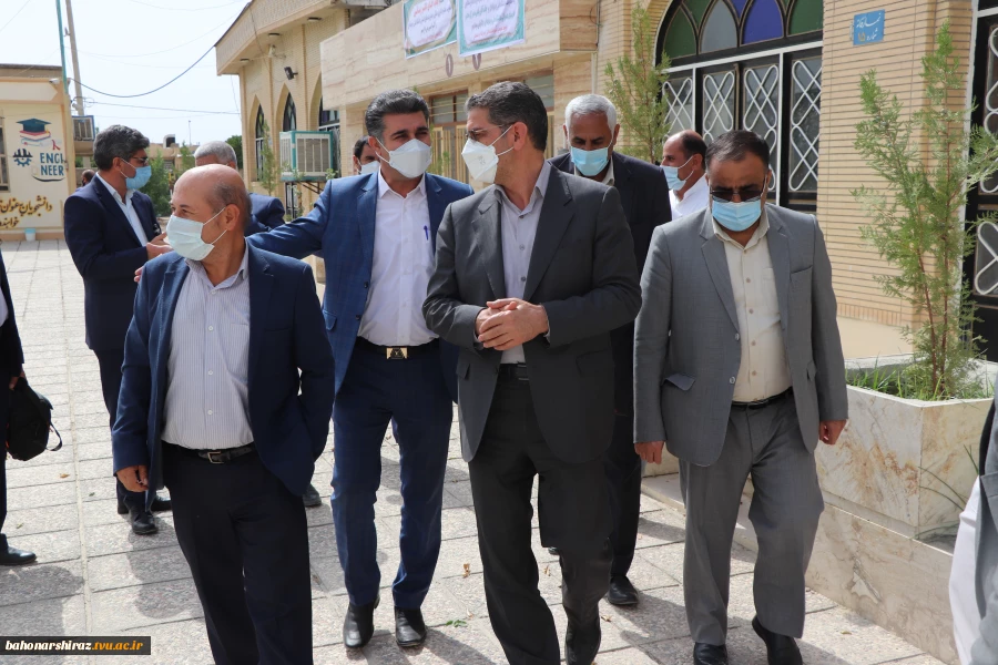 بازدید معاون اداری ، مالی و مدیریت منابع دانشگاه فنی و حرفه ای کشورو هیئت همراه
از آموزشکده شهرستان نور آباد ممسنی
 2