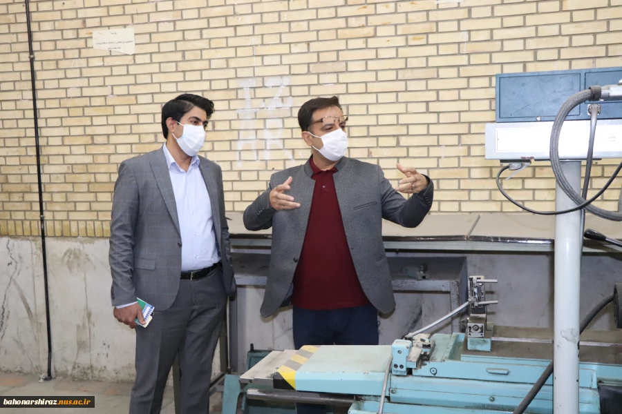 بازدید رئیس سازمان صنعت، معدن و تجارت استان فارس از دانشگاه فنی حرفه ای استان فارس 6