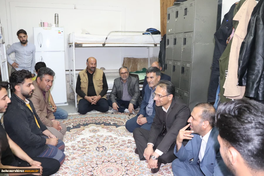بازدید دکتر ترک زاده  از از خوابگاه دانشجویی آموزشکده فنی و کشاورزی فسا  5