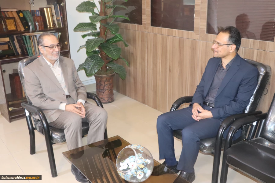 دیدار صمیمی رئیس دانشگاه فنی و حرفه ای استان فارس با سرپرست جدید دانشگاه جامع علمی کاربردی استان فارس 2