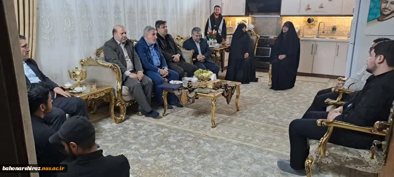 دیدار رئیس دانشگاه ملی مهارت همراه رئیس سازمان بسیج اساتید کشور با خانواده‌ شهدای امنیت، شهید دانیال‌رضا زاده و حسین زینال‌زاده 2