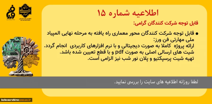 راه یافتگان به مرحله نهایی مسابقه معماری 2