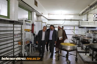 حضور هیأت‌رئیسه دانشگاه ملی مهارت استان فارس در جمع دانشجویان و بازدید از سلف دانشکده شهید باهنر شیراز 3