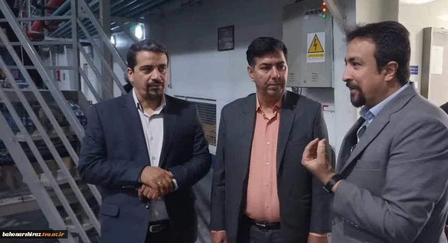 بازدید معاون پژوهشی دانشگاه ملی مهارت استان فارس از کارخانه شیراز دینا ؛ سرآغاز فصلی نوین در توسعه همکاری‌های علمی و مهارتی 3
