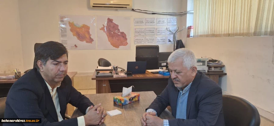 دیدار معاون پژوهشی دانشگاه ملی مهارت فارس با مشاور استاندار برای توسعه همکاری‌ها 2