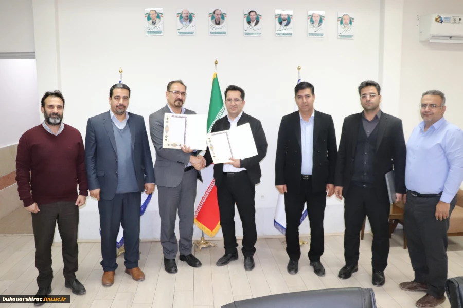 دیدار مدیرعامل نیکان اکثیر با رئیس دانشگاه ملی مهارت فارس و امضای تفاهم‌نامه همکاری 4