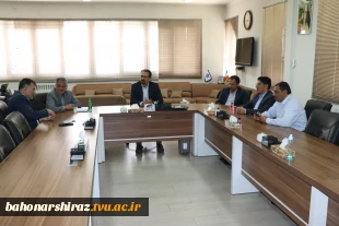 دیدار رئیس سازمان بسیج اساتید استان فارس  با رئیس دانشگاه ملی مهارت استان فارس  با محوریت توسعه همکاری‌های علمی و مهارتی 3